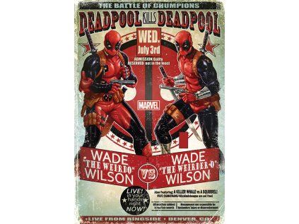 PLAKÁT 61 x 91,5 cm|MARVEL|DEADPOOL  WADE VS WADE