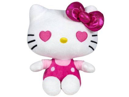 HRAČKA - FIGURKA PLYŠOVÁ  HELLO KITTY|PINK BOW|22 cm