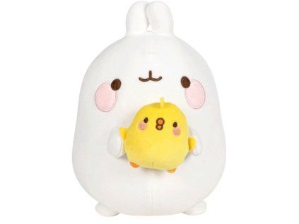 HRAČKA - FIGURKA PLYŠOVÁ|MOLANG  WHITE BUNNY WITH CHICK|23 cm