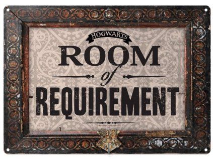 CEDULE NA ZEĎ A5|HARRY POTTER  ROOM OF REQUIREMENT|14,8 x 21 cm