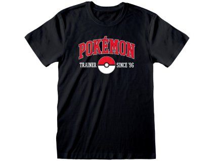 TRIČKO PÁNSKÉ|POKÉMON  TRAINER SINCE 96|ČERNÉ (S)