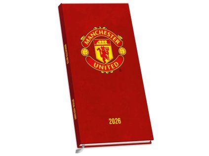 DIÁŘ 2026 SLIM|FOTBAL  MANCHESTER UNITED (8,3 x 16,5 cm)