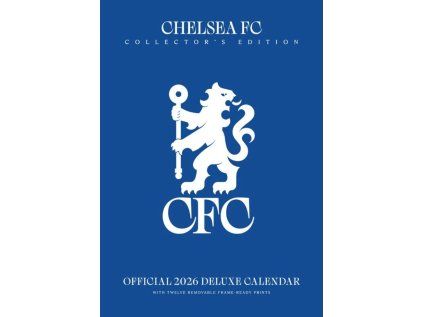 KALENDÁŘ 2026 DELUXE|FOTBAL  CHELSEA FC (29,7 x 42 cm)