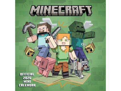 KALENDÁŘ 2026 MINI|PC HRY  MINECRAFT (17,8 x 17,8|35,6 cm) SQ