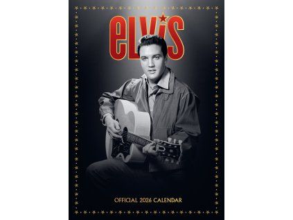 KALENDÁŘ 2026|HUDBA  ELVIS PRESLEY (29,7 cm x 42 cm) A3