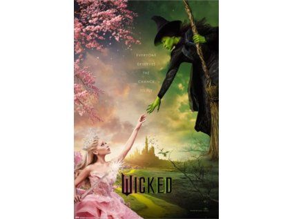 PLAKÁT 61 x 91,5 cm|WICKED  EVERYONE DESERVES THE CHANCE TO FLY