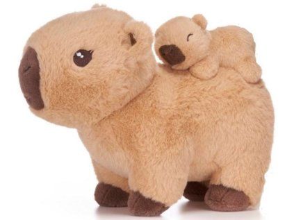HRAČKA - FIGURKA PLYŠOVÁ  KAWAII|CAPYBARA|WITH BABY|25 cm