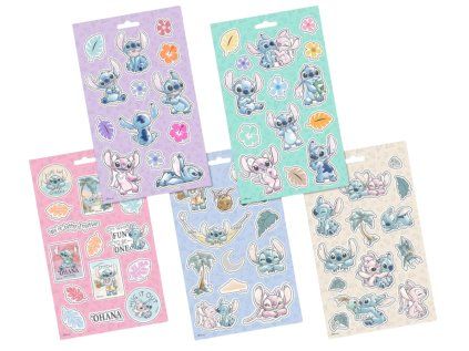 NÁLEPKY SET 5 LISTŮ|DISNEY  LILO & STITCH|TOGETHER