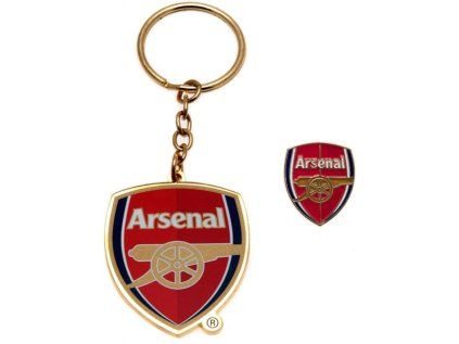 PŘÍVĚSEK NA KLÍČE S ODZNAKEM  ARSENAL FC|CREST SET