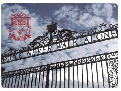 CEDULE NA ZEĎ|LIVERPOOL FC  SHANKLY GATES|40 x 30 cm
