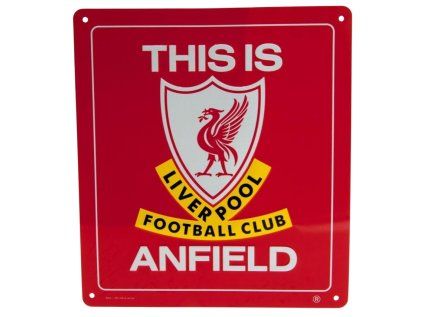 CEDULE NA ZEĎ|LIVERPOOL FC  THIS IS ANFIELD|23 x 25 cm