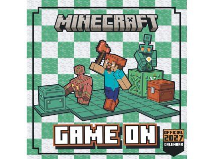 KALENDÁŘ 2027 MINI|PC HRY  MINECRAFT (17,8 x 17,8|35,6 cm) SQ