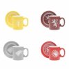 HRNEK KERAMICKÝ|GAME OF THRONES  330 ml|SET 4 KUSY|LOGA
