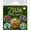 PLACKY|ODZNAKY|SET 5 KUSŮ  THE LEGEND OF ZELDA|CLASSICS
