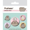 PLACKY|ODZNAKY|SET 5 KUSŮ  PUSHEEN|PUSHEEN SAYS HI