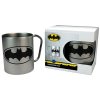 HRNEK KOVOVÝ S KARABINOU|DC COMICS  240 ml|BATMAN LOGO