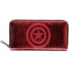 PENĚŽENKA DÁMSKÁ|PSANÍČKO|MARVEL  CAPTAIN AMERICA LOGO|19 x 10 cm
