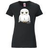 TRIČKO DÁMSKÉ|HARRY POTTER  HEDWIG|ČERNÉ