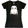 TRIČKO DÁMSKÉ|HARRY POTTER  HEDWIG|ČERNÉ