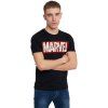 TRIČKO PÁNSKÉ|MARVEL  COMIC BLOCK LOGO|ČERNÉ