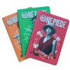 BLOK|SEŠIT A5 SET3|ONE PIECE  MONKEY D.LUFFY,RORONOA ZORO & NAMI