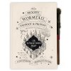 BLOK|ZÁPISNÍK A5|HARRY POTTER  MARAUDER'S MAP|S PROPISKOU