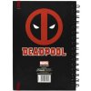 BLOK|ZÁPISNÍK A5|KROUŽKOVÁ VAZBA  WIRO|MARVEL|DEADPOOL|COMICS COLAGE