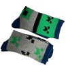PONOŽKY DĚTSKÉ|SET 2 PÁRŮ  MINECRAFT|CREEPER ICONS (EU 19-20)