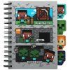 BLOK|ZÁPISNÍK A5|KROUŽKOVÁ VAZBA  MINECRAFT|CHARACTERS|S ROZDĚLOVAČEM