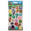 SAMOLEPKY|SET 25 KUSŮ|MINECRAFT  ICONS FROM GAME|10 x 20 x 0,2 cm