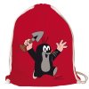 PYTLÍK GYM BAG|KRTEČEK  JUHU|ČERVENÝ|35 x 46 cm