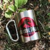 HRNEK KOVOVÝ|JURASSIC PARK  240 ml|S KARABINOU|LOGO