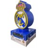 BUDÍK DIGITÁLNÍ STOLNÍ|REAL MADRID  CLUB CREST|SVÍTÍCÍ|VÝŠKA 23 cm
