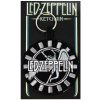 PŘÍVĚSEK NA KLÍČE|TEXTILIE  LED ZEPPELIN|7 x 7 cm