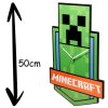 HODINY NÁSTĚNNÉ|MINECRAFT  CREEPER|VÝŠKA 50 cm