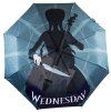 DEŠTNÍK SKLÁDACÍ|NETFLIX  WEDNESDAY|WITH CELLO|PRŮMĚR 121 cm