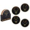 TÁCKY POD SKLENICE|BALENÍ 4 KUSŮ  HARRY POTTER|CHARMS