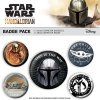 PLACKY|ODZNAKY|SET 5 KUSŮ  THE MANDALORIAN|THIS IS THE WAY