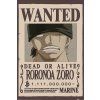 PLAKÁT 61 x 91,5 cm  ONE PIECE|WANTED ZORO
