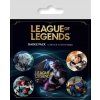 PLACKY|ODZNAKY|SET 5 KUSŮ  LEAGUE OF LEGENDS|CHAMPIONS