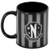 HRNEK KERAMICKÝ|WEDNESDAY  300 ml|NEVERMORE ACADEMY|ČERNÝ