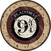 HODINY NÁSTĚNNÉ|HARRY POTTER  PLATFORM 9 3/4|PRŮMĚR 25 cm