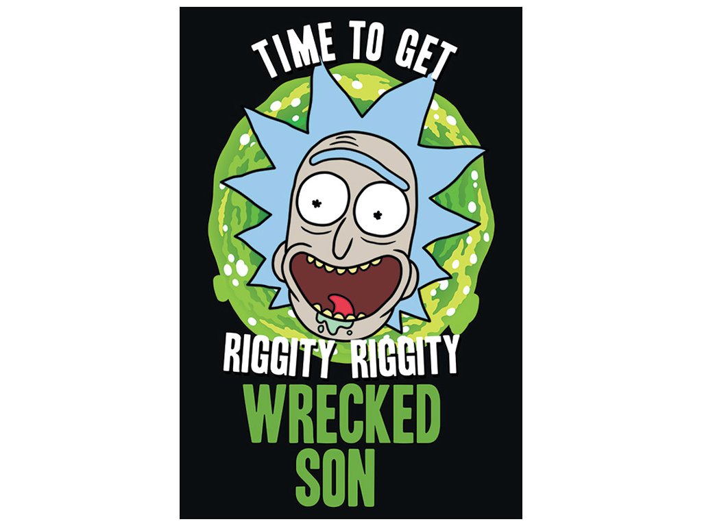 PLAKÁT 61 x 91,5 cm|RICK AND MORTY  WRECKED SON