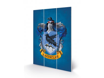 OBRAZ|MALBA NA DŘEVĚ 20 x 29,5 cm  HARRY POTTER|RAVENCLAW|ZNAK