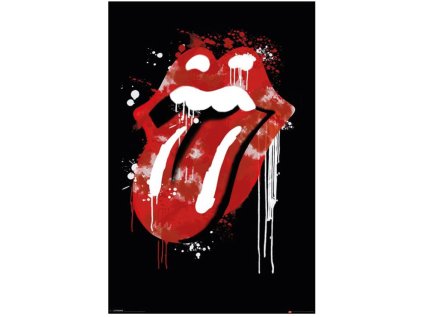 PLAKÁT 61 x 91,5 cm|ROLLING STONES  GRAFFITI LIPS