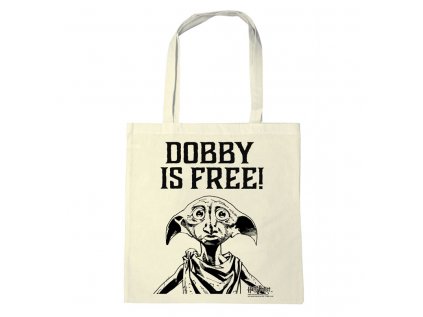 TAŠKA SHOPPING|HARRY POTTER  DOBBY IS FREE!|38 x 42 cm