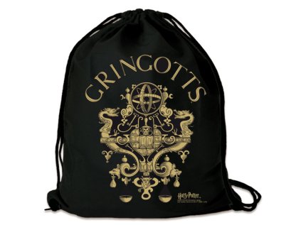 PYTLÍK GYM BAG|HARRY POTTER  GRINGOTTS|35 x 44 cm