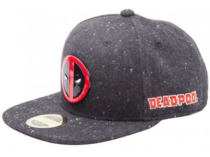 ČEPICE KŠILTOVKA|SNAPBACK|MARVEL  DEADPOOL|METAL BADGE LOGO