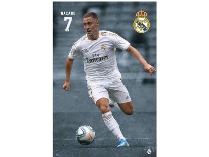 PLAKÁT 61 x 91,5 cm|REAL MADRID FC  EDEN HAZARD 2019/2020