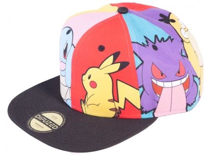 ČEPICE KŠILTOVKA|SNAPBACK|POKÉMON  MULTI POP ART